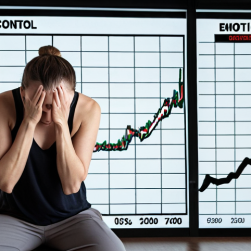 Home 11 **
"A split image. On one side, a stressed person clutching their head while looking at a sharply declining stock chart. On the other side, a calm person meditating with a gently rising chart in the background. The words 'Emotion Control' overlay the image. Style: Realistic, slightly desaturated colors."
**