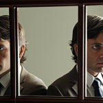 **

A person looking in a mirror, but the reflection shows different investment options (stocks, bonds, real estate) instead of their actual face. The mirror has a slight crack, symbolizing the risks involved in investing. The overall tone should be thoughtful and introspective. Focus on the psychological aspect of investment.

**