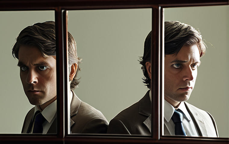 **
A person looking in a mirror, but the reflection shows different investment options (stocks, bonds, real estate) instead of their actual face. The mirror has a slight crack, symbolizing the risks involved in investing. The overall tone should be thoughtful and introspective. Focus on the psychological aspect of investment.
**