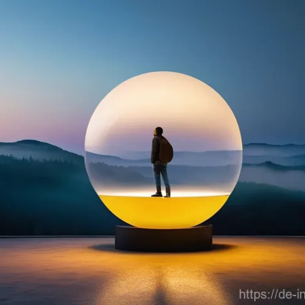 리스크 감수 성향 높이는 방법 - **Prompt:** A young adult, around 20-25 years old, stands at the edge of a brightly lit, cozy, and s...